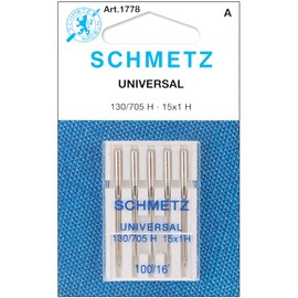 10PK SCHMETZ 15X1 UNIVERSAL SEWING MACHINE NEEDLES - SIZE #100/16