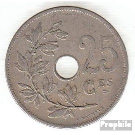 Belgium km-number. : 62 1908 very fine Copper-Nickel very fine 1908 25 Centimes Gekröntes Monogram (Coins for collectors)