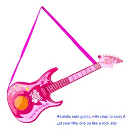 Toy Elctric Guitar Instrument No String with Light and Music Kids Gift