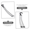 OFFSCH 5Pcs Plastic Hanging Basket Hooks Durable Planter Holders for