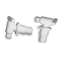 2Pcs RV Drain Valves Fit for RV Fresh Water Tank 3/8" or 1/2" Male NPT