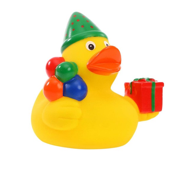 Schnabels Squeaky Duck Birthday - The Festive Gift Idea for Any Party Bath Duck with Party Hat and Balloons for the Right Celebration Atmosphere