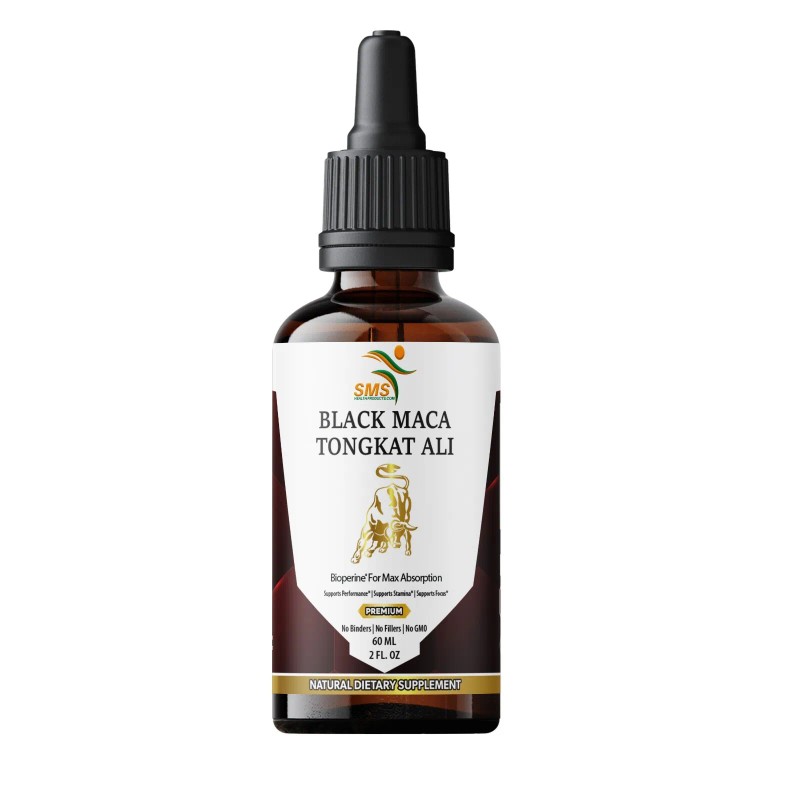 SMS Black Maca Tongkat AI Extract Organic Non GMO Tincture