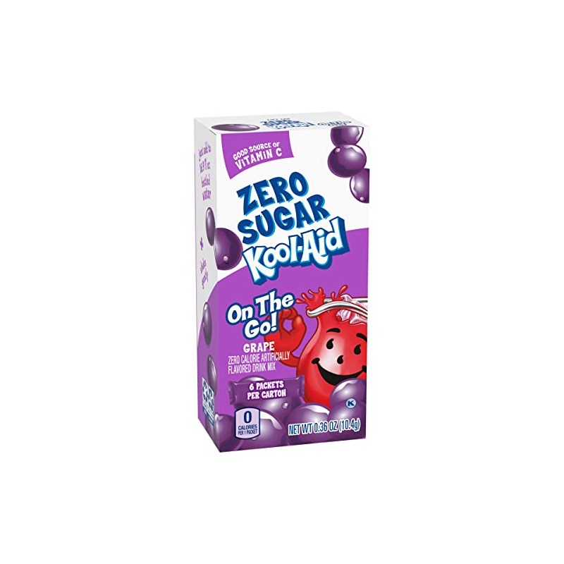 Kool-Aid Sugar-Free Grape On-The-Go Powdered Drink Mix 6 Count