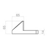 Door Stop Floor 150 x 130 mm for Rolling Gates