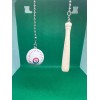 Riddell TEXAS RANGERS CEILING FAN PULL CHAIN SET BASEBALL AND