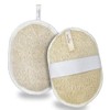 Herbvian Vietnamese Natural Loofah Exfoliating Body Scrubber Pads, 100% Plant-Based