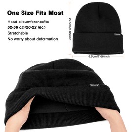 Wmcaps Classic Hat Men Women Warm Fleece Winter Hat Knitted Hat Winter Warm Soft Stretchy Breathable Gifts Men Women Cool Things, orange