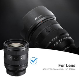 JJC Bayonet ALC-SH174 Lens Hood for Sony FE 20-70mm F4 G（SEL2070G） lens - Replaces for Sony ALC-SH174 Lens Hood - Ф72 mm filter & Lens Cap Supported