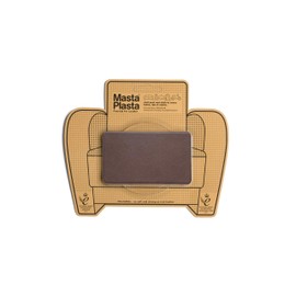 MastaPlasta Premium Leather Repair Patch - Mid-Brown 10cm x 6cm (4in x 2.4in). Your Instant Stick-On Upholstery-Quality Repair for Sofas, Car Seats, Handbags, Jackets & Crafting