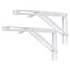 YUMORE Folding Shelf Brackets, 16 Inch Heavy Duty Collapsible Shelf