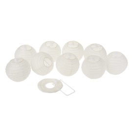 Pack of 10 Lanterns, Lampshades, Paper Lamps, Light Decoration, Decorative Lights