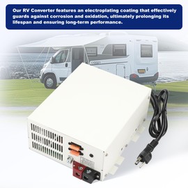 RV Battery Charger Power Supply 60 Amp, 12V Power Converter with Built-in 4 Stage Smart Battery Charger, Output Voltage 13V-16.5V