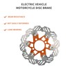 Mokuo 220mm Stainless Steels Zinc-Plated Surface Front Brake Rotor Fit
