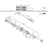Shimano FH M785 Complete Quick Release, 173 mm
