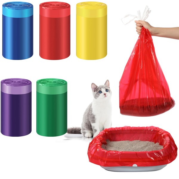 Tinlade 50 Count Jumbo Cat Litter Box Liners 39" x