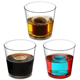 AIOS Unbreakable Polycarbonate Bomb Shot. Capacity 25ml Shot with 100ml Chaser (UKCA Marked). Aka: Bomb Cups, Jager Bomb Cups, Reusable Bomb Shot. (6)