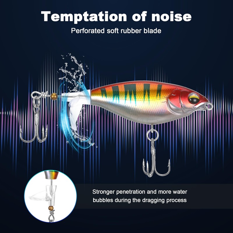 Huiguli 5 Stück Hecht Köder Set, Kunstköder Wobbler Swimbait lebensecht