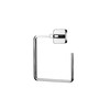 Croydex Camberwell Flexi-Fix Towel Ring, Screw or Glue, Silver