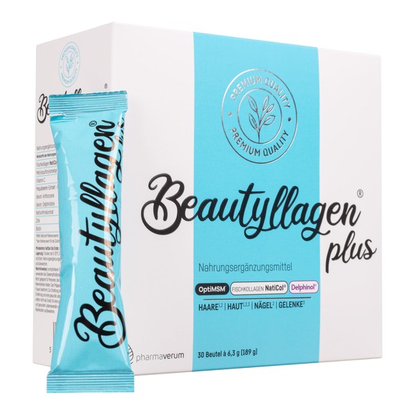 Beautyllagen Beautyllagen Plus Kollagen Pulver C Fischkollagen NatiCol mit OptiMSM