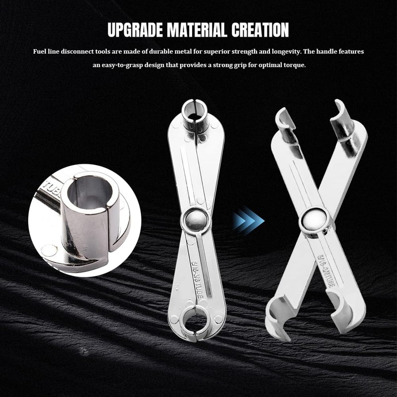 QZTYTY Fuel Line Disconnect Scissor Tool Set for 3/8 Inch
