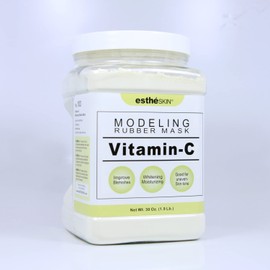 estheSKIN No.103 Vitamin-C Peel Off Type Modeling Rubber Mask Powder for Facial, Skin Care, Jar, Measuring spoon included, 30oz (1.9Pound) 850g