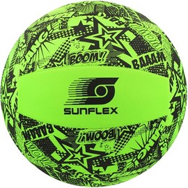 Sunflex® Neopren Zubehör Beach- und Funball Funky Boom Größe 5 | Volleyball & Strandball weich & leicht für den Strand & das Wasser | Spielball extrem robust & für Jede Altersgruppe