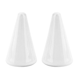 AUEAR、コーンセラミックリングホルダー タワーコーン型ディスプレイスタンド ジュエリーリングウェディングリング用(ホワイト、2個パック)