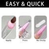 Sdhgerh 120 Stück Full Cover Nail Tips Clear Nageltips für