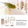 8pcs Parrot Chewing Toy Shredding Foraging Toys Climbing Ladder Cage
