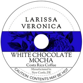 White Chocolate Mocha Costa Rica Coffee (Single Serve K-Cup Pods) (Gourmet, Naturally Flavored, Whole Coffee Beans) (12 pods, ZIN: 575583)