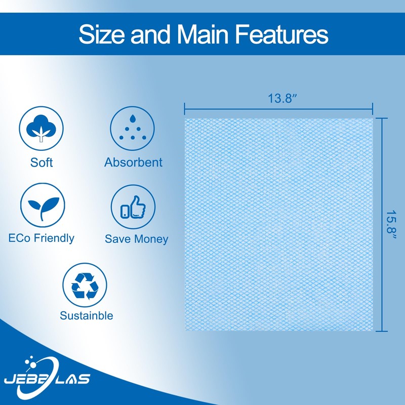 50 Cocina Toallitas, Red,50 Count