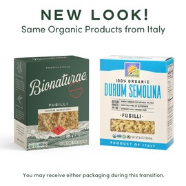 Bionaturae Fusilli Pasta Noodles, Durum Semolina Pasta, 16 Oz, 6 Pack