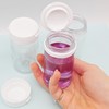2 x Clear 100ml Flip Top Paint Pots Refillable for