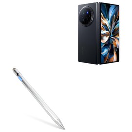 BoxWave Stylus Pen Compatible with vivo X Fold3 Pro - AccuPoint Active Stylus, Electronic Stylus with Ultra Fine Tip - Metallic Silver
