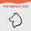 Wolf Head Cookie Cutter with Easy to Push Design (4