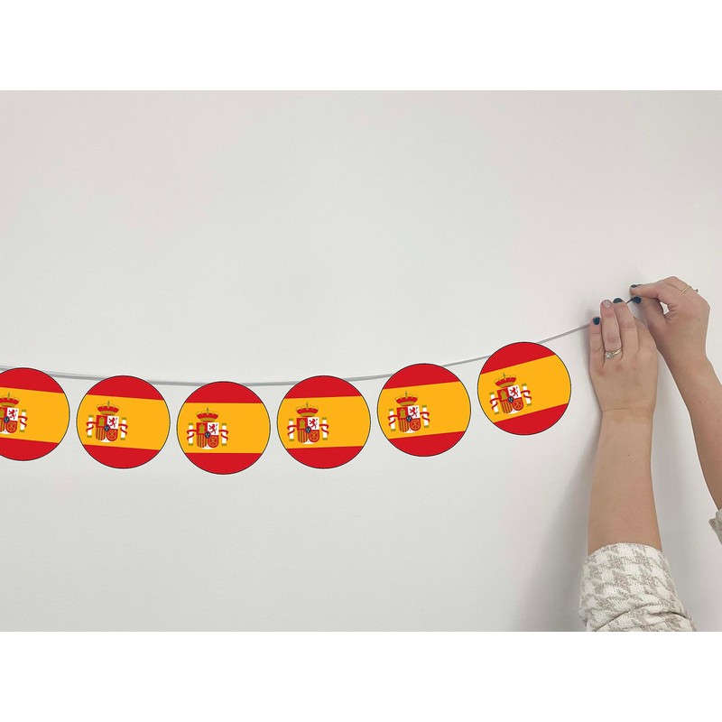AK Giftshop Spanish Spain Flag Bunting Party Decorations Flags -