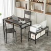 Giantex Dining Table Set for 4, Kitchen Table with Chairs