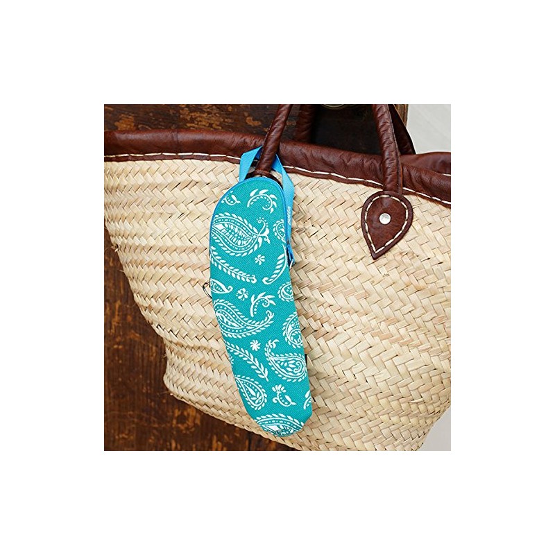 Betta Summer Paisley Blue Insulated Pouch for Dr. Betta Baby