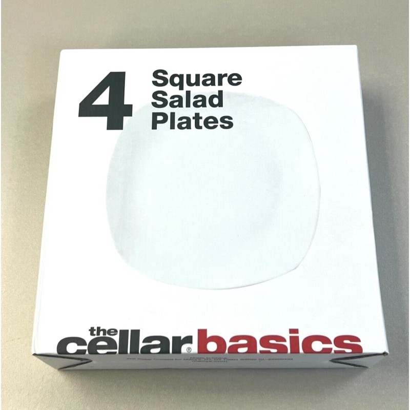 the cellar basics Square Salad Plates - Set of 4