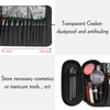 Portable Folding Makeup Brush Bag, Multifunctional Cosmetics Rolling Storage Case
