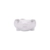 Creative Co-Op White Ceramic Pig Shaped Bowl