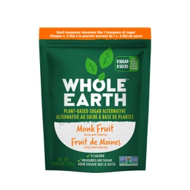 Whole Earth Sweetener Company Monk Fruit with Erythritol, Keto Friendly, Low Carb Sweetener, 235 Grams