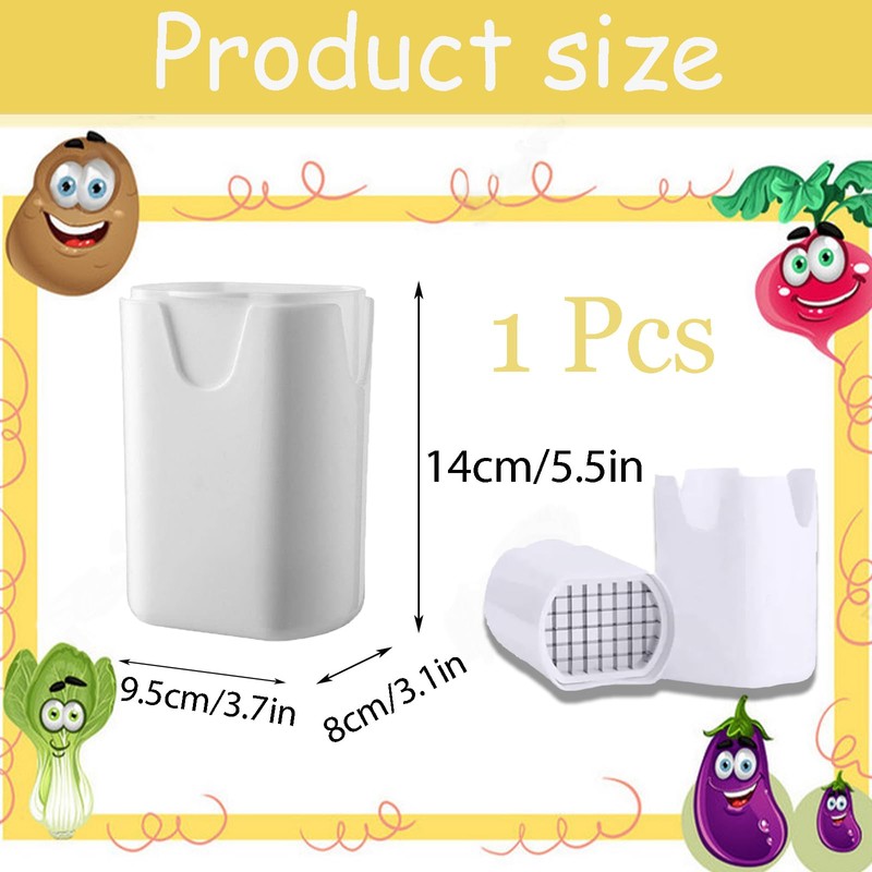 Potato Chipper Chip Cutter, 2 in 1 Cutter for Potato