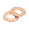 sourcing map M6 Flat Washer, 25 Pcs Copper Ring Flat