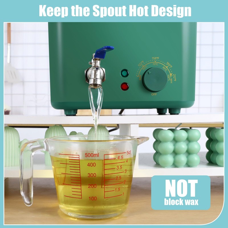 TOAUTO 8Lbs Green Wax Melter for Candle Making - DIY