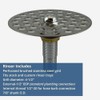 Commercial Stainless Steel Glass Rinser, 4.5" Grid, Chrome Plated Brass