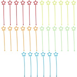 allcoupon 30 Pcs Teacher Pointers, Mini Star Hand Reading Pointers, for Learning Pointing,Random Color