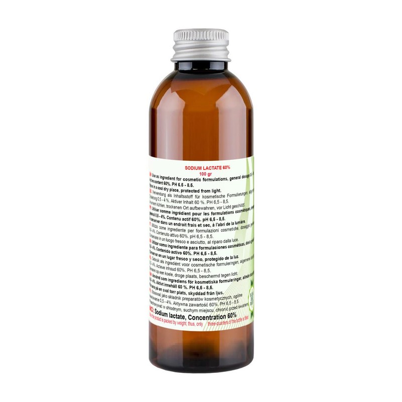 Sodium Lactate 60% (Sodium Lactate 60%) - 100 g (Bottle