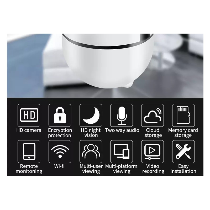 FERRO 1080P Wireless Security Camera Indoor Home Smart Wifi System